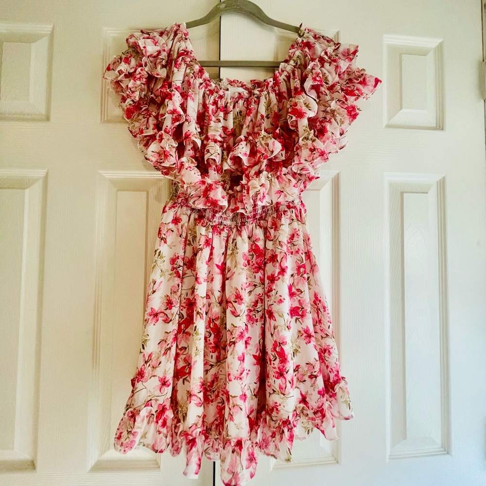 Skylar + Madison Pink Floral Blouse